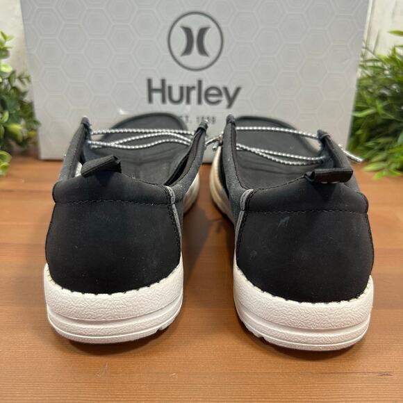 Hurley Men's Laguna Black Lightweight Memory Foam Casual Shoes Size 8 - Picture 6 of 10